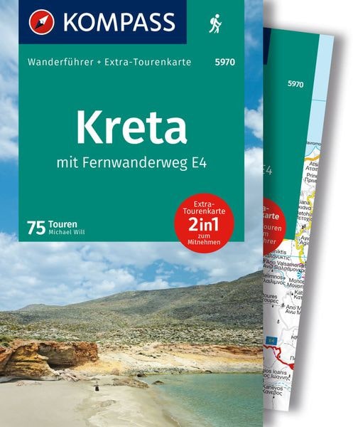 Wanderführer Kreta mit E4 - 2-in-1