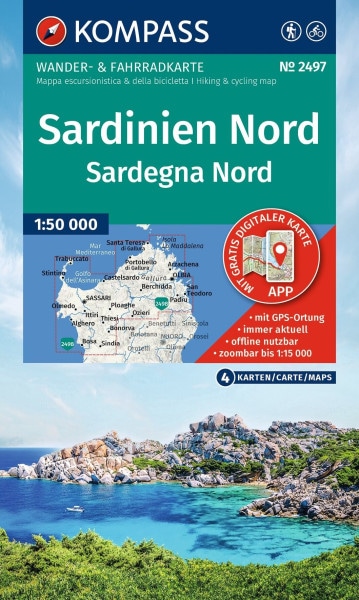 Wanderkarten Set Sardinien Nord, Sardegna Nord