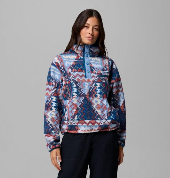 Helvetia II Sherpa Half Snap Fleece Women Rainy Day /Rainy Day
