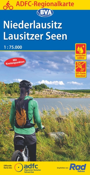 Niederlausitz / Lausitzer Seen Fahrradkarte
