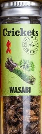 Ganze Grillen Wasabi