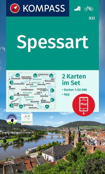Wanderkarte 832 - Spessart