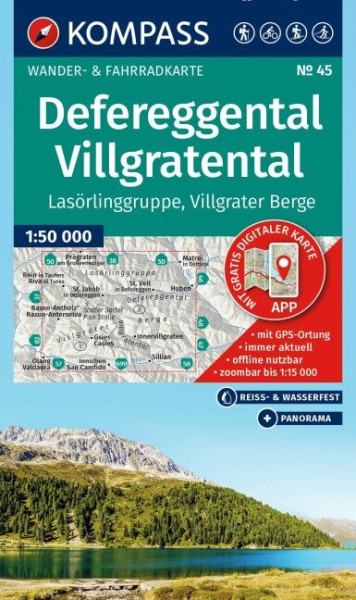 Wanderkarte Defereggental, Villgratental