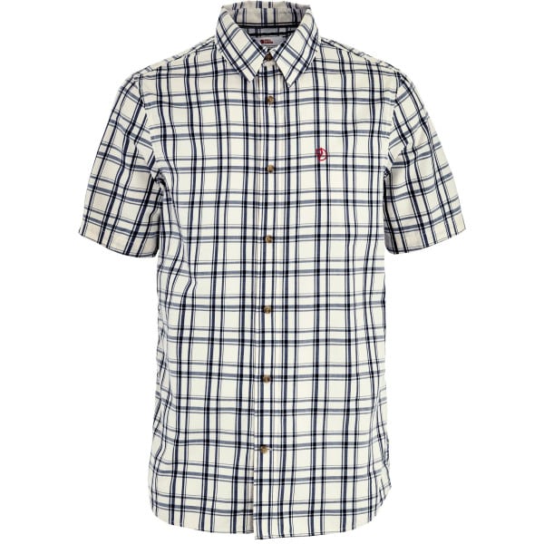Övik Lite Shirt SS Chalkwhite/Dark Navy
