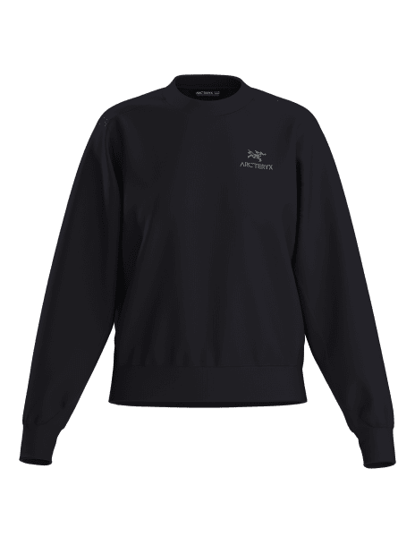 Emblem Fleece Crew W Black