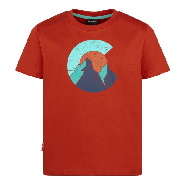 Kids Halsafjord T-Red Clay