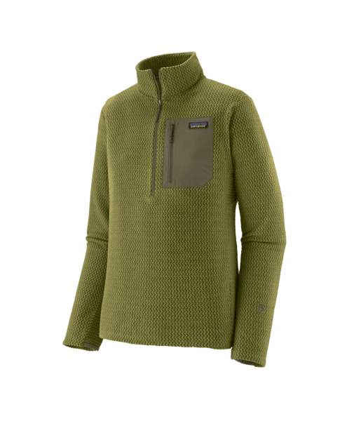 R1 Air Zip Neck Caper Green