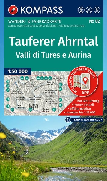 Wanderkarte Tauferer Ahrntal