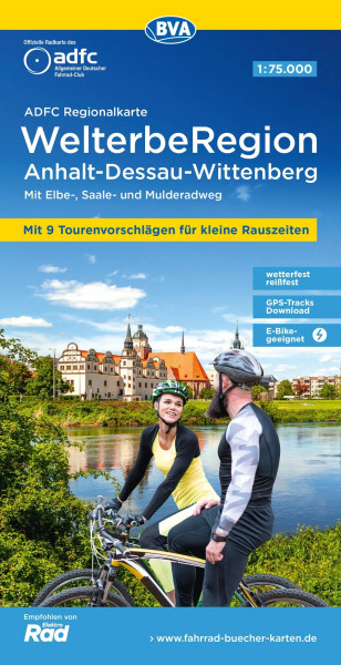 Anhalt / Dessau / Wittenberg Fahrradkarte