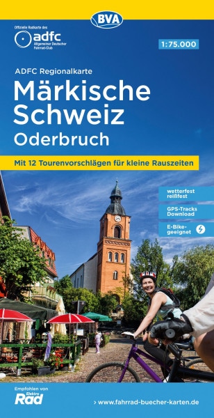 Märkische Schweiz / Oderbruch Fahrradkarte
