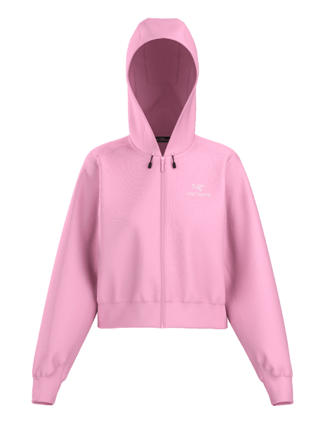 Emblem Fleece Full Zip Crophoody W Pineberry