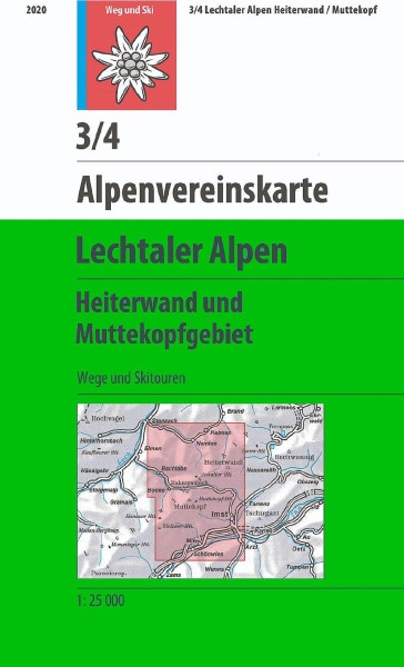 AV-Karte 3/4 Lechtaler Alpen, Heiterwand