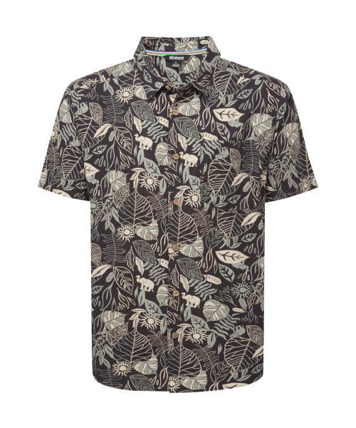 Balun SS Shirt Black Tropical