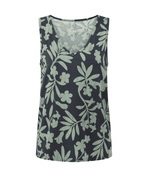 Neha V Neck Tank W Black Gurans