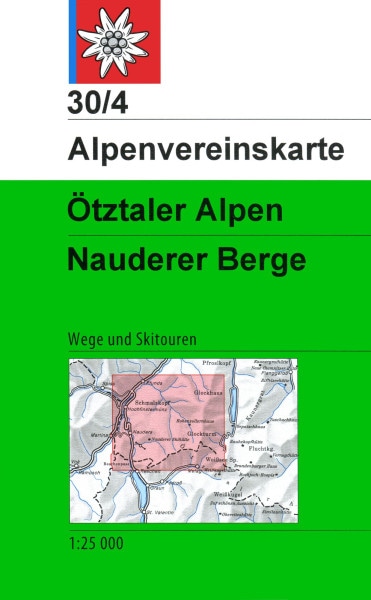 AV-Karte 30/4 - Ötztaler Alpen, Nauderer Berge
