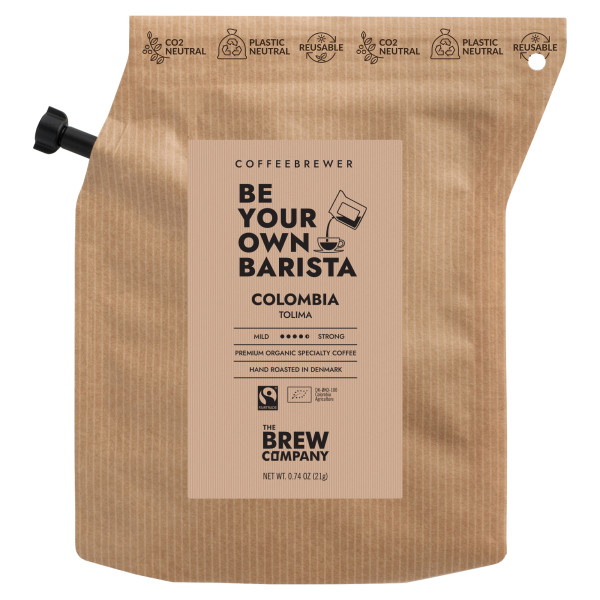 The Brew Company Kaffee '2 Cups' 22 g Colombia, Biologisch