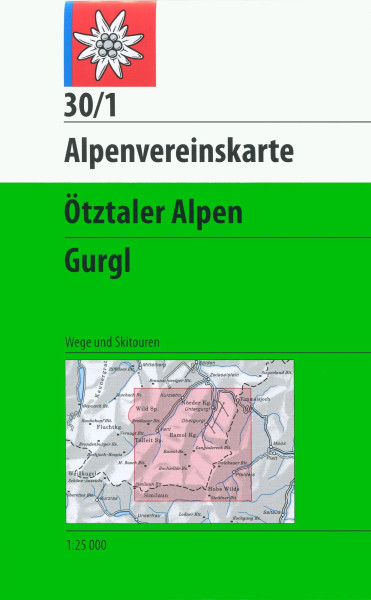 AV-Karte 30/1 - Ötztaler Alpen, Gurgl