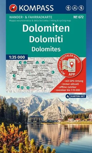 Wanderkarten Set Dolomiten