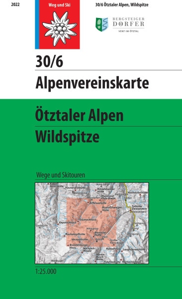 AV-Karte 30/6 - Ötztaler Alpen, Wildspitze