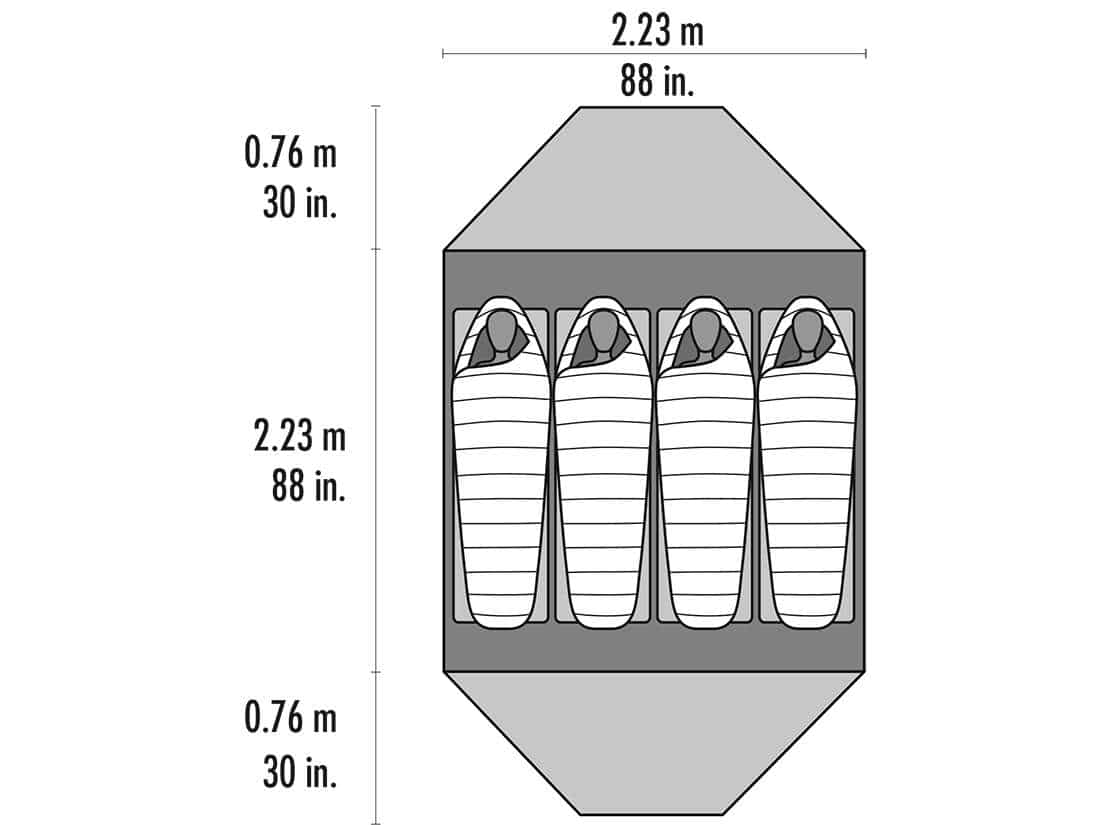 MSR ELIXIR 4 エリクサー4 MSR Elixir 4 4 Personen Zelt im Camp4 kaufen