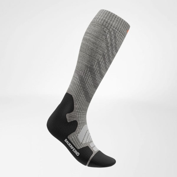 Outdoor Merino Compression Socks W Stone Grey