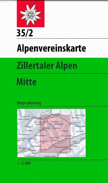 AV-Karte 35/2 - Zillertaler Alpen Mitte