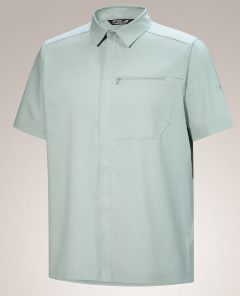 Skyline kurzarm Hemd M - Stone Green