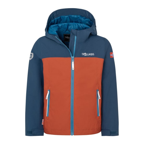 Kids Telemark Jacket Red Clay/Mystic Blue